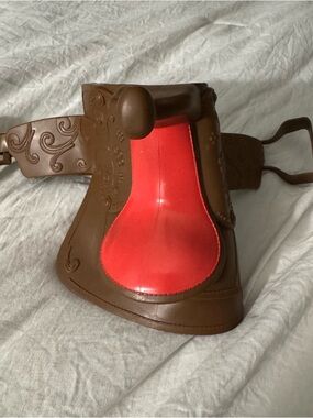 Paradise Kids Brown Western Saddle 18” American Girl Our Generation Doll Horse